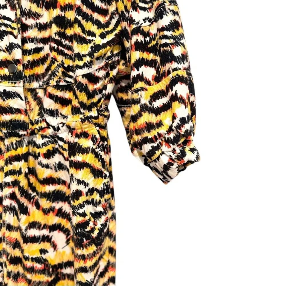 Rachel Comey x Target 🐅 Tiger Stripe Black and Orange Jumpsuit - Picture 8 of 13
